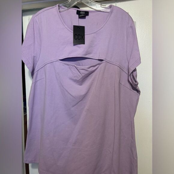 NWT CCX Relaxed Purple Short Sleeve Tee - Picture 3 of 10